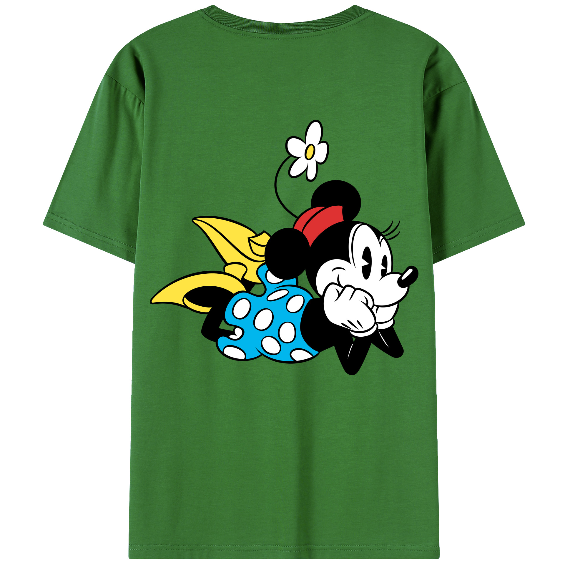 （画像用） ミッキーマウス Mickey Mouse レディース半袖Tシャツ(バックプリント)